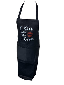 Novelty “I Kiss Better Than I Cook” Apron (4 Colours)