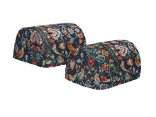 Load image into Gallery viewer, Flowers and Birds Round Arm Caps or Chair Backs (Various Colours)