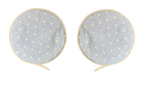 Pair of Aga Hob Covers with Cotton Base 13.5" (Various Designs)