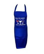 Load image into Gallery viewer, Novelty “Wine is the answer” Apron (3 Colours)