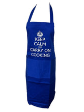 Load image into Gallery viewer, Novelty “Keep Calm and Carry On Cooking” Apron (3 Colours)