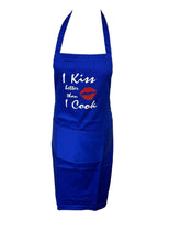 Load image into Gallery viewer, Novelty “I Kiss Better Than I Cook” Apron (4 Colours)