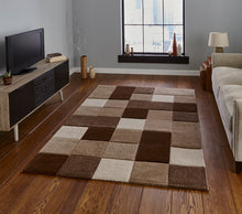 Load image into Gallery viewer, Brooklyn Square Pattern Hand Carved Rug (Various Colours)