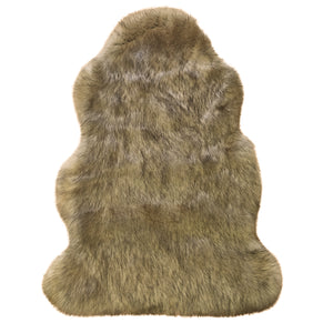 Extra Thick Soft Acrylic Luxury Faux Fur Sheepskin Rug 90cm x 90cm (2 Colours)
