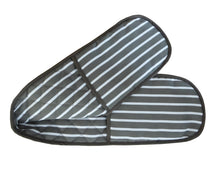 Load image into Gallery viewer, Butchers Stripe Printed Cotton Bib Apron or Double Oven Glove (4 Colours)