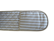 Load image into Gallery viewer, Butchers Stripe Printed Cotton Bib Apron or Double Oven Glove (4 Colours)