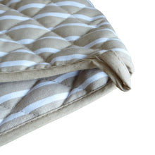 Load image into Gallery viewer, Butchers Stripe Printed Cotton Bib Apron or Double Oven Glove (4 Colours)