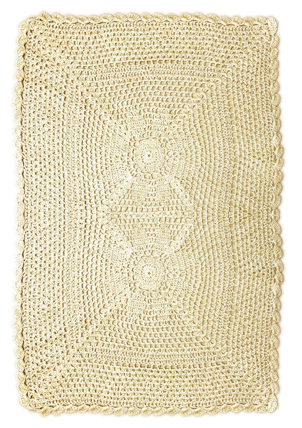 Bute Crochet Arm Caps & Chair Backs (Natural or White)