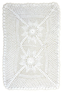 Bute Crochet Arm Caps & Chair Backs (Natural or White)