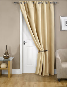 Cali Eyelet Door Curtain with Blackout Lining (5 Colours)