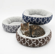 Load image into Gallery viewer, Cat or Small Dog Cuddler Donut Pet Bed (3 Colours)