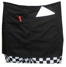 Load image into Gallery viewer, Black Short Apron With Split Pocket  27.5&quot; Wide x 14&quot; Long (Pack of 1 or 5)