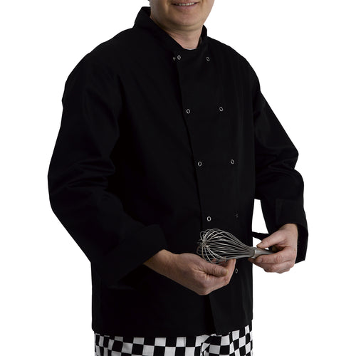 Black Long Sleeved Chef's Jacket (34 - 56)