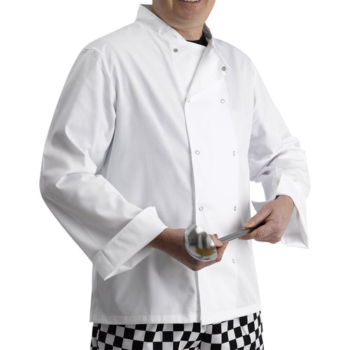 100% Cotton Long Sleeved Chefs Jacket with Press Studs 46