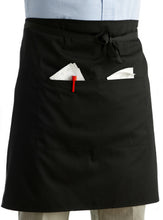Load image into Gallery viewer, Half Apron With Pocket (Black)