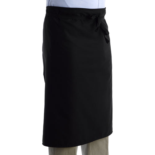 Black Polyester Waist Apron (Pack of 1 or 5)