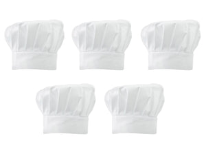 White Adjustable Polycotton Tall Chefs Hat (Pack of 1 or 5)