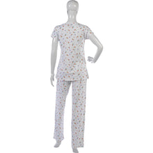 Load image into Gallery viewer, Ladies Combed Cotton Cherries &amp; Flowers Pyjamas (S - XL)
