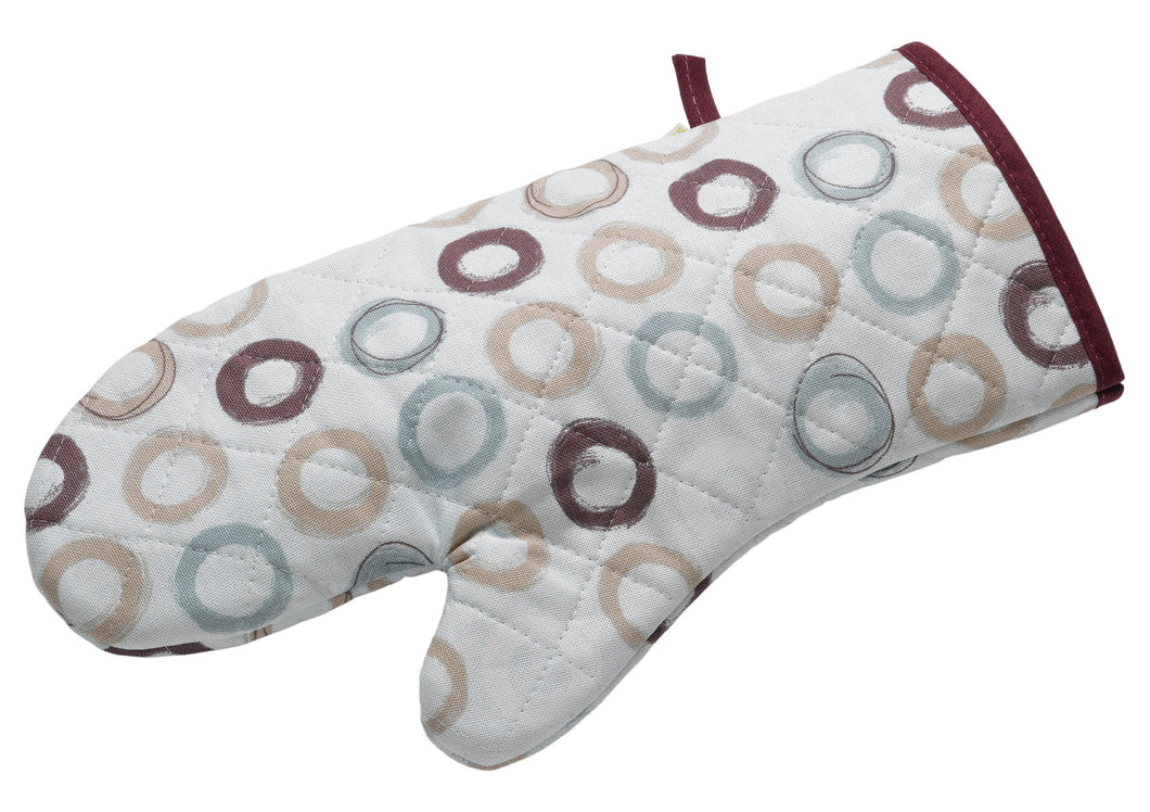 Circles Pattern Quilted Cotton Gauntlet (2 Colours)