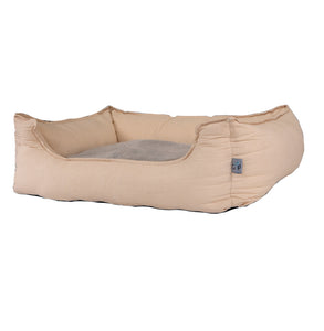 Gor Pets Natural Cotton Slumber Dog Bed Grey or Beige (4 Sizes)
