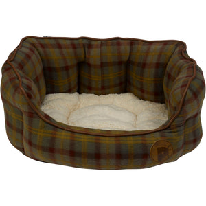 Petface Luxury Country Check Dog Bed Puppy Basket (Various Sizes)