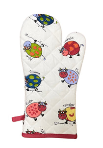 Cotton Quilted Animal Themed Oven Gloves (5 Designs)