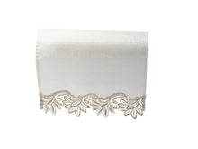 Load image into Gallery viewer, Decorative Macrame Arm Caps or Chair Backs with Floral Trim (Cream or White)