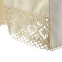Load image into Gallery viewer, 100% Cotton Decorative Arm Caps with Lace Trim (Cream)