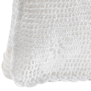 100% Cotton Crochet Bag for Shopping or Beach - 30cm x 35cm (Natural or White)
