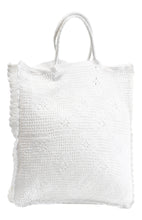 Load image into Gallery viewer, 100% Cotton Crochet Bag for Shopping or Beach - 30cm x 35cm (Natural or White)