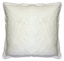 Load image into Gallery viewer, Skye Crochet Cushion Cover - 18&quot; x 18&quot; (Natural or White)