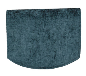 Crushed Velvet Chenille Round Arm Caps or Chair Backs (Various Colours)