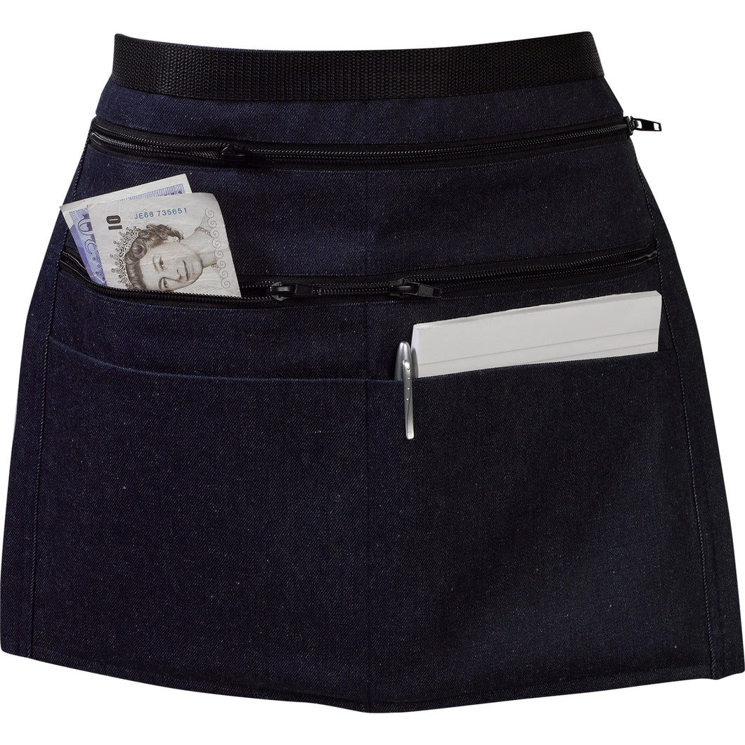 Cotton Denim money Apron With Zip Pockets  17