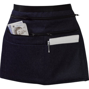 Cotton Denim money Apron With Zip Pockets  17" Wide x 14" Long (Pack of 1 or 5)