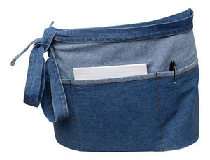 Cotton Denim Money Apron With 3 Pockets - 21" Wide x 11" Long (Pack of 1 or 5)