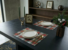 Load image into Gallery viewer, Tartan Placemats Pack of 4 Cotton Check Table Mats 4 Designs