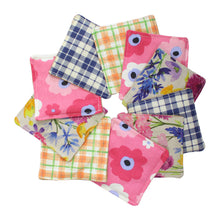 Load image into Gallery viewer, Upcycled Cotton &amp; Hessian Scrubber Dishcloths (Mixed Pack of 5 or 10)
