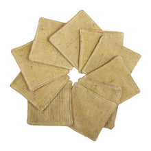 Load image into Gallery viewer, Upcycled Cotton &amp; Hessian Scrubber Dishcloths (Mixed Pack of 5 or 10)