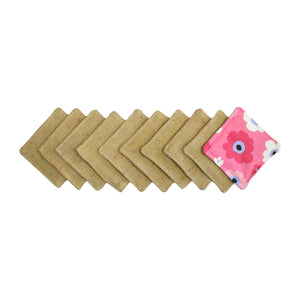 Upcycled Cotton & Hessian Scrubber Dishcloths (Mixed Pack of 5 or 10)