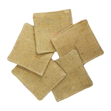 Load image into Gallery viewer, Upcycled Cotton &amp; Hessian Scrubber Dishcloths (Mixed Pack of 5 or 10)