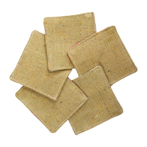 Upcycled Cotton & Hessian Scrubber Dishcloths (Mixed Pack of 5 or 10)