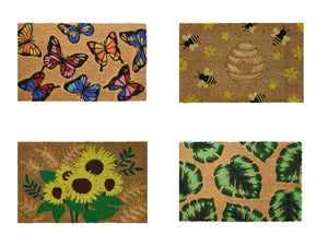 Kentwell Embossed Natural Coir Mat 75cm x 45cm (4 Designs)