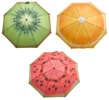 Load image into Gallery viewer, Fallen Fruits Folding Compact Fruit Design Umbrella - 98cm Diameter (3 Designs)