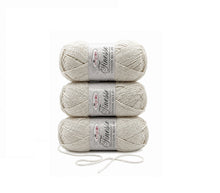 Load image into Gallery viewer, King Cole Finesse Cotton Silk DK Yarn 3 x 50g White (2810)