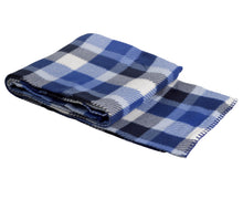 Load image into Gallery viewer, Soft Polar Fleece Checked Blankets - 127cm x 152cm (Various Colours)