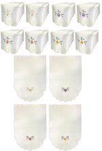 Load image into Gallery viewer, Flora Cream Embroidered Flower Arm Caps or Chair Back (4 Colours)