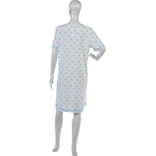 Load image into Gallery viewer, Ladies Flower Nightdress with Polka Dot Trim S - L (Aqua or Red)