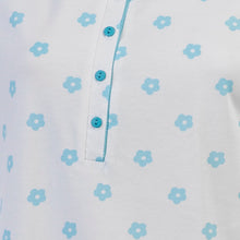 Load image into Gallery viewer, Ladies Flower Nightdress with Polka Dot Trim S - L (Aqua or Red)