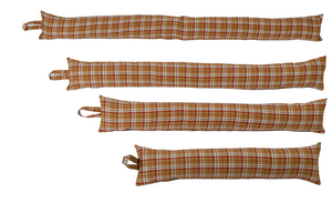 Poly Wool Check Fabric Draught Excluder (3 Colours)