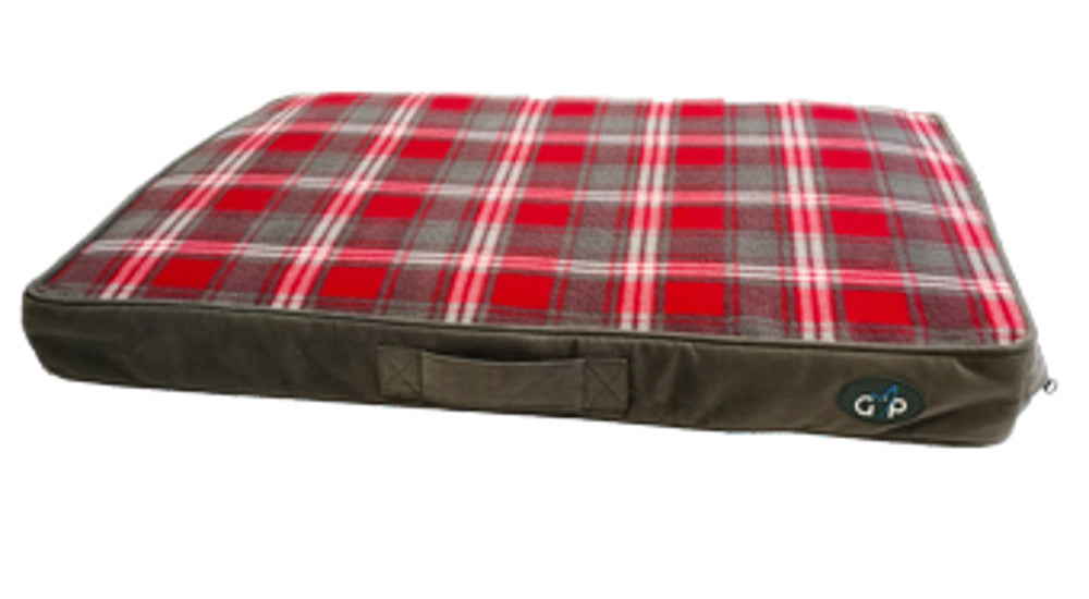 Gor Pets Essence Checked Lounger Dog Bed - Medium (3 Colours)